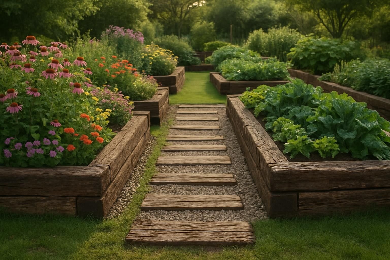 découvrez comment réutiliser des traverses de chemin de fer pour créer un aménagement unique et durable dans votre jardin. conseils pratiques et idées d'aménagement.