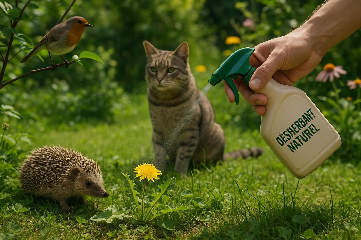 découvrez comment choisir un désherbant naturel sûr pour protéger les animaux de votre jardin tout en gardant un espace sain et écologique.