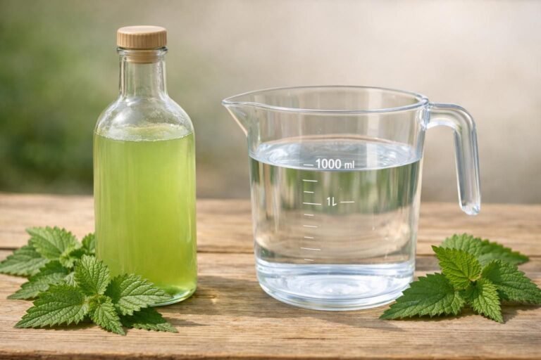 découvrez comment doser correctement le purin d'ortie pour 1 litre d'eau afin d'obtenir un engrais naturel efficace pour vos plantes.